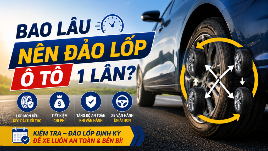Bao Lâu Nên Đảo Lốp Ô Tô 1 Lần? Vì Sao Chủ Xe Không Nên Bỏ Qua